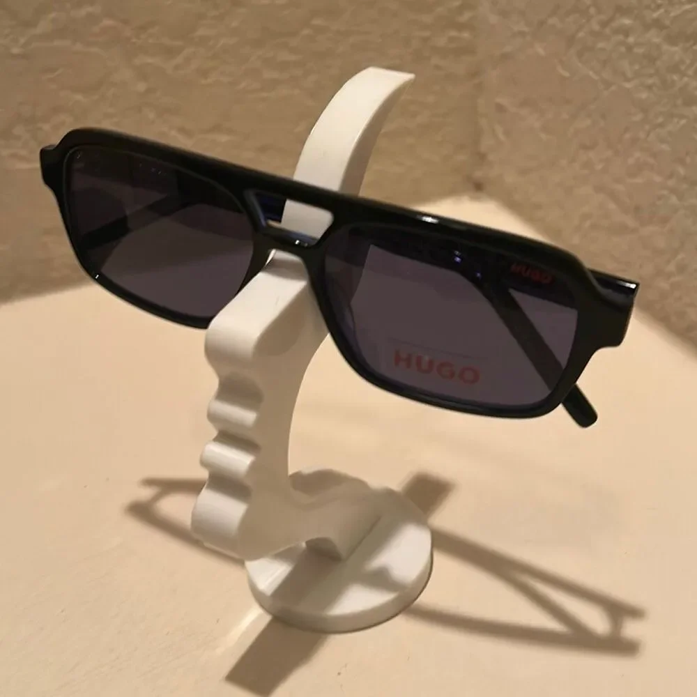 Hugo Boss Navigator Men's Sunglasses Model HG 1241/S Black Double Bridge Frame